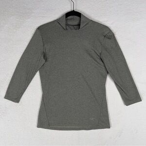 Arc'teryx Lumin Mock Neck Top Women’s XS Long Sleeve Shirt Heather Gray Gorpcore